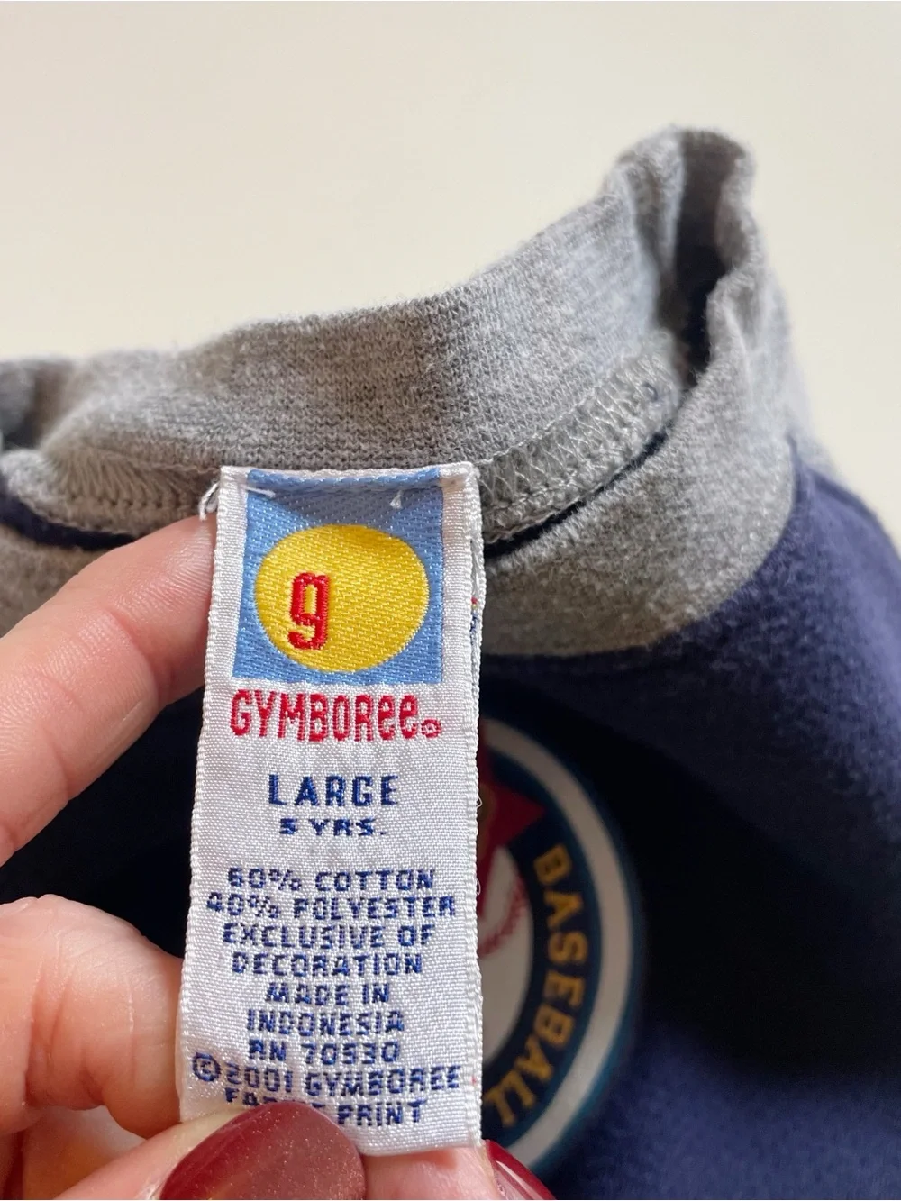 Vintage Y2K Gymboree Baseball League Fleece Sweatshirt | Size 5